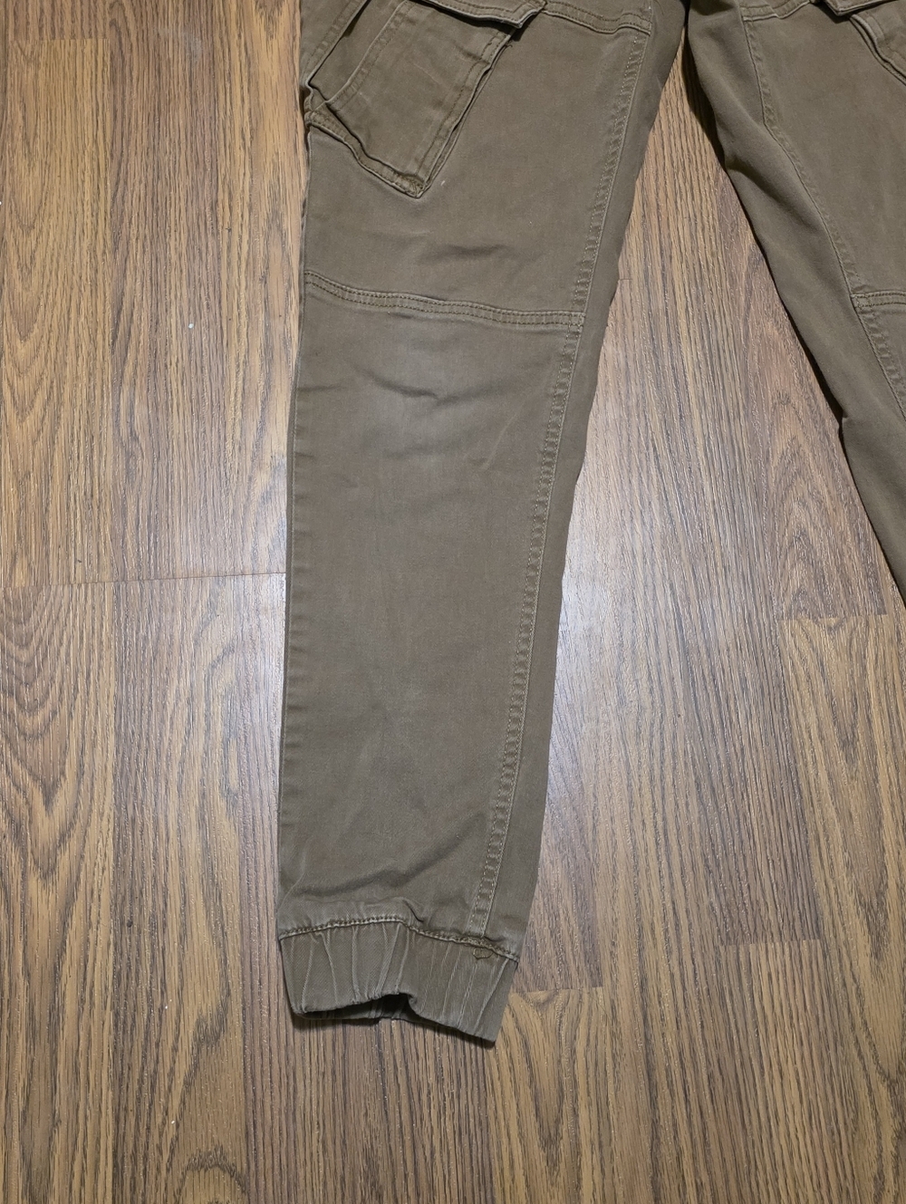Jeaniologie Cohen TWL Men’s Joggers Slim Fit Cargo Pants L 32 Khaki Twill F16 - Picture 3 of 16